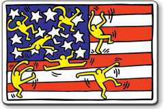 Keith-Haring-American-Flag